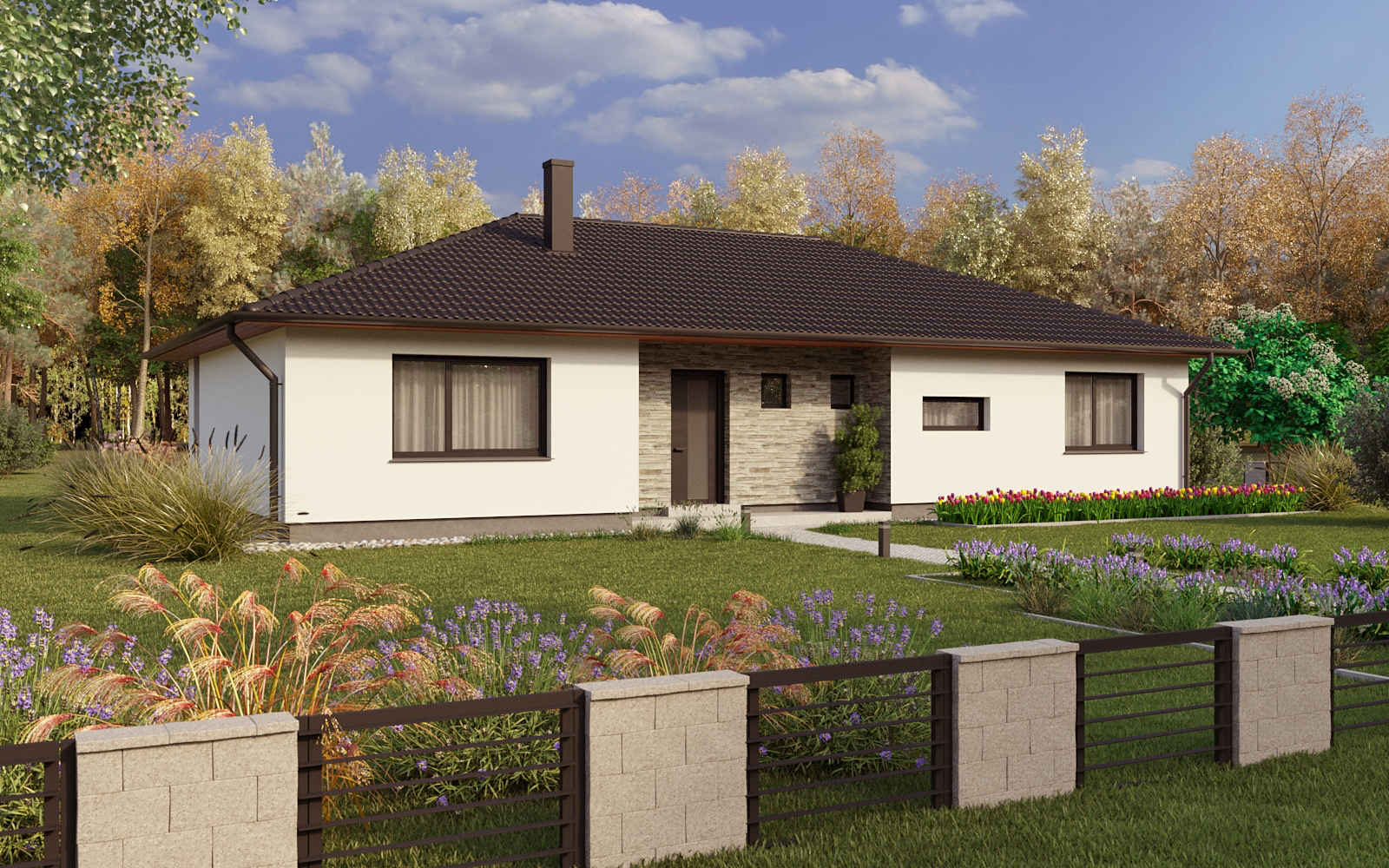 Typový dům PROGRES LUX 4+1 s valbovou střechou