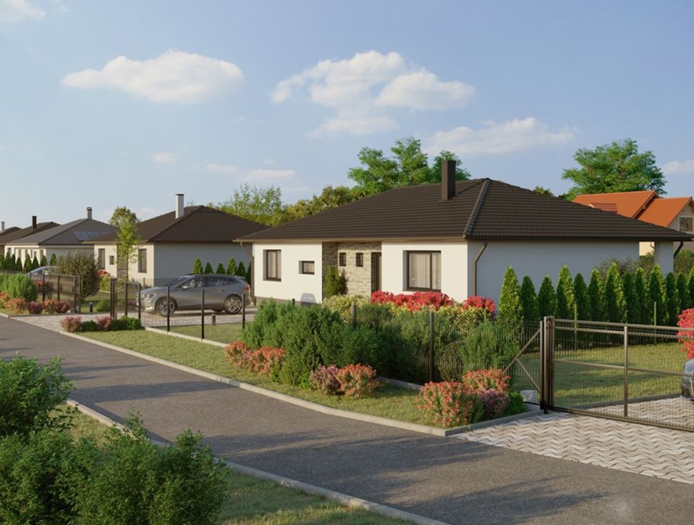 Nová lokalita výstavby rodinných domů na klíč v obci Vojkovice.
